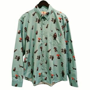 RSVLTS Home Alone "Wet Bandits" KUNUFLEX Button Down Shirt - Size Large